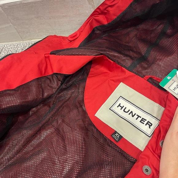 NWT Hunter hooded zipper closure rain coat size XL - Picture 8 of 8